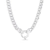 50cm Euro Bolt Curb Link Chain in Sterling Silver