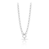 50cm Euro Round Belcher Link Necklet in Sterling Silver