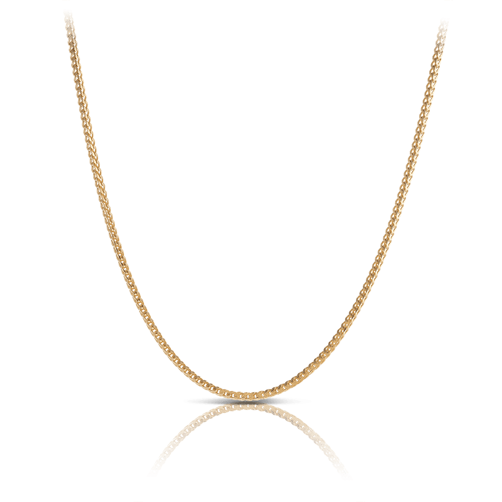 50cm Foxtail Slider Chain in 9ct Yellow Gold - Wallace Bishop