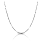 50cm Solid Belcher Chain in 9ct White Gold