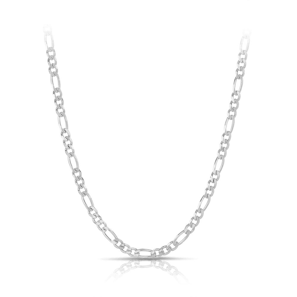 50cm Solid Figaro Link Chain in Sterling Silver