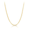 50cm Solid Oval Belcher Chain in 9ct Yellow Gold