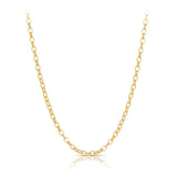 50cm Solid Oval Belcher Chain in 9ct Yellow Gold