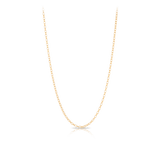 50cm Solid Oval Belcher Link Chain in 9ct Yellow Gold