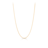 50cm Solid Oval Belcher Link Chain in 9ct Yellow Gold - Wallace Bishop