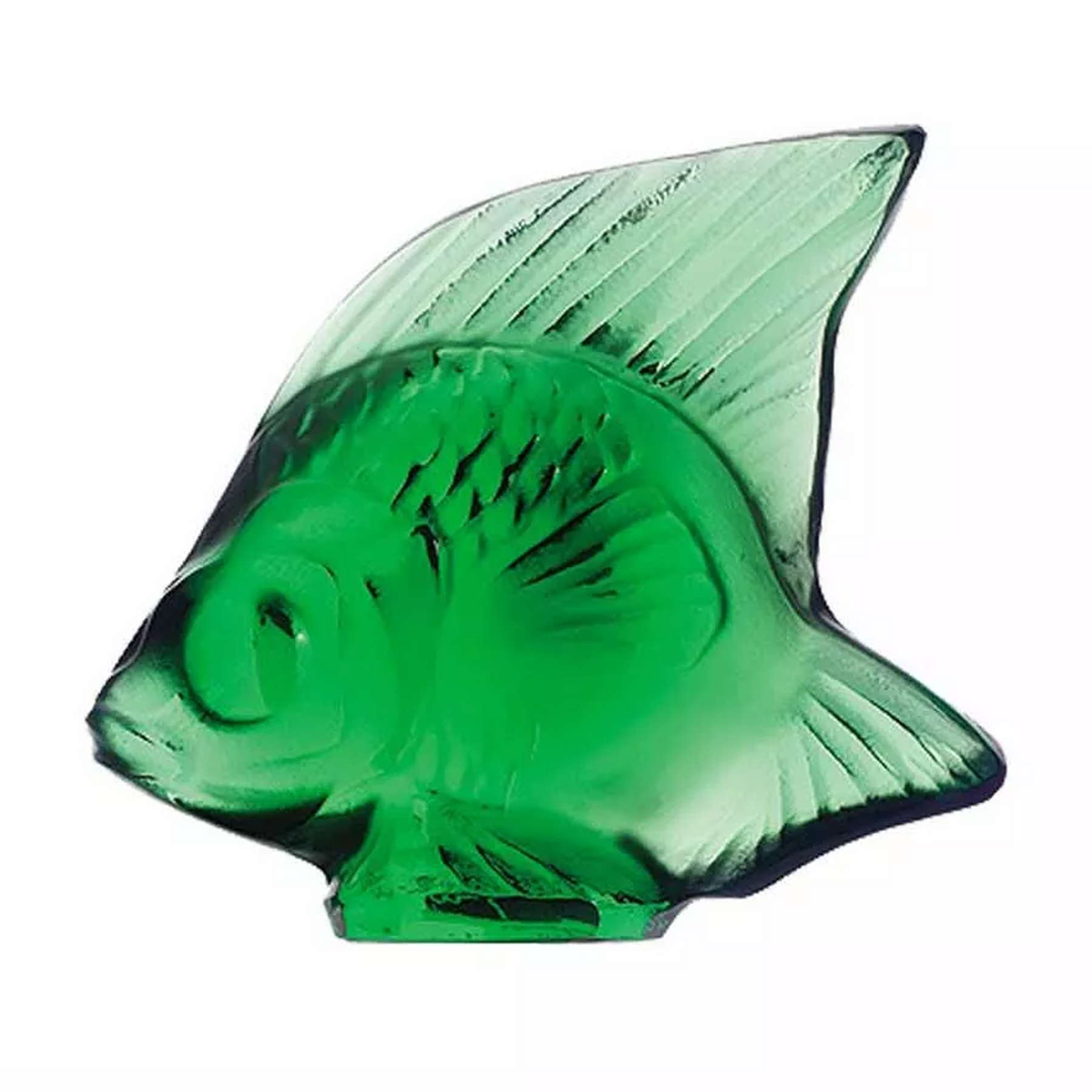 Lalique Fish Emerald Green