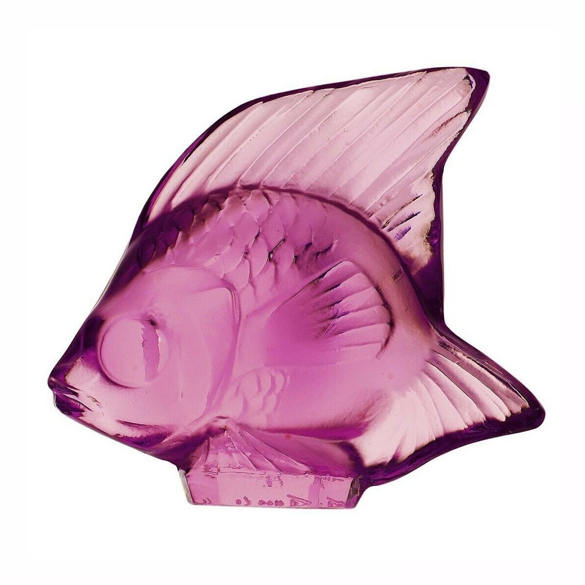 Lalique Fish Fuchsia
