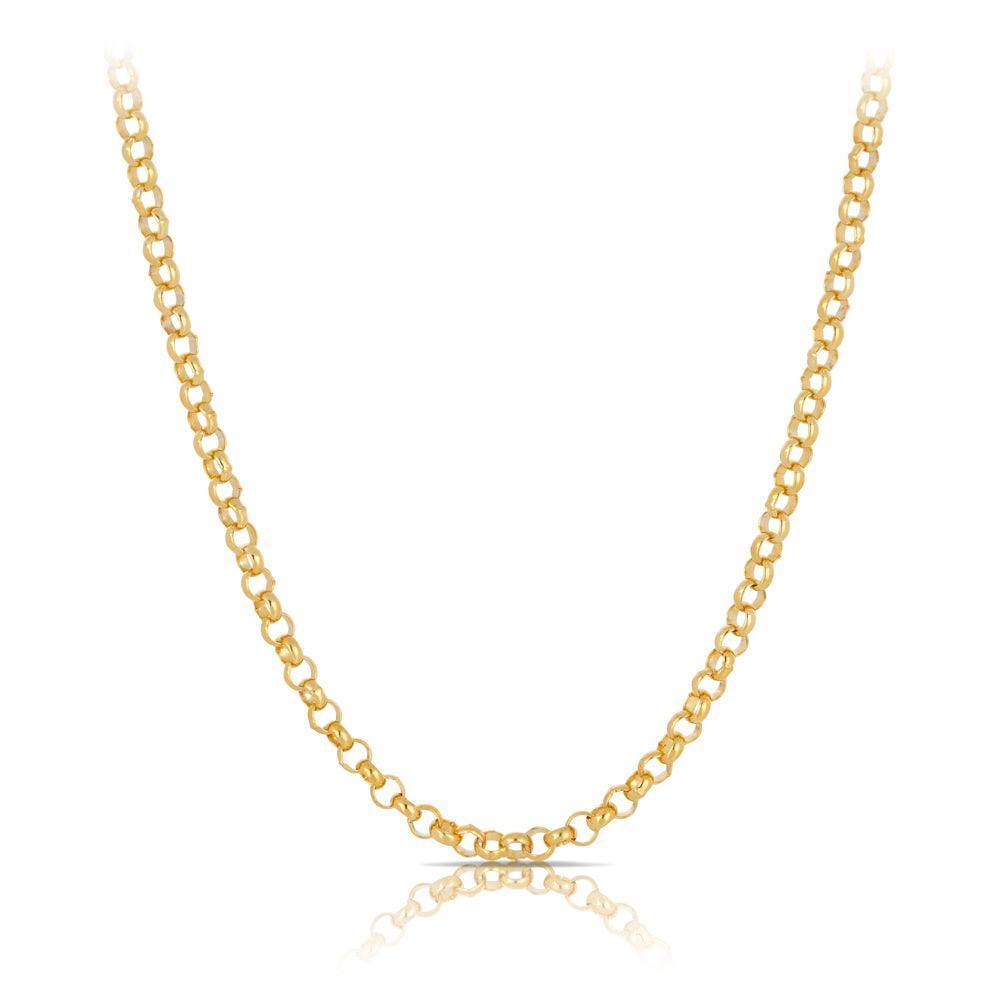 55cm Belcher Solid Chain in 9ct Yellow Gold - Wallace Bishop
