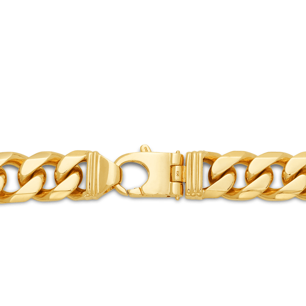 55cm Curb Chain in 9ct Yellow Gold - Wallace Bishop