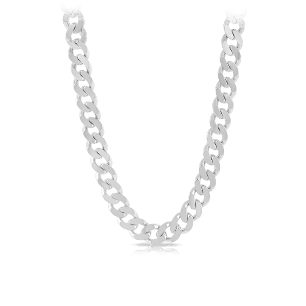 55cm Curb Chain in Sterling Silver