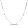 55cm Oval Belcher Chain in Sterling Silver