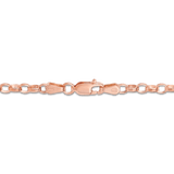 55cm Oval Belcher Solid Chain in 9ct Rose Gold