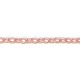 55cm Oval Belcher Solid Chain in 9ct Rose Gold
