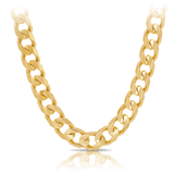 55cm Solid Curb Chain in 9ct Yellow Gold