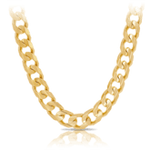 55cm Solid Curb Chain in 9ct Yellow Gold - Wallace Bishop