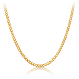 55cm Solid Curb Link Chain in 9ct Yellow Gold