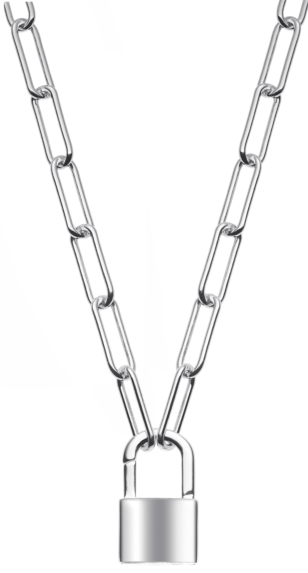 Silver online lock chain