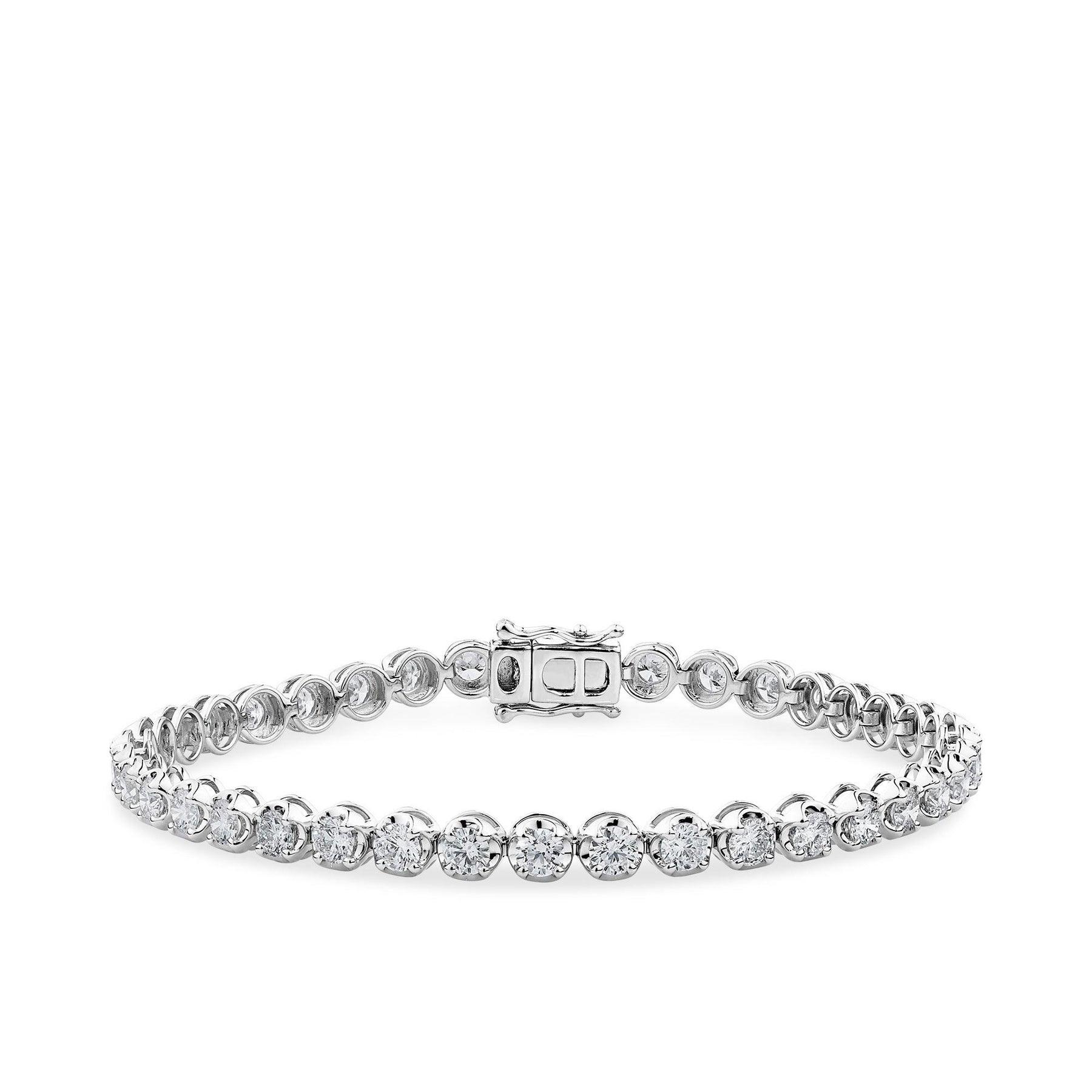 5ct Round Cut Lab Grown Diamond 14k White Gold Tennis Bracelet for Women  Gifts/Wedding Fine Jewelry - Walmart.com