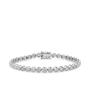 5ct TDW Diamond Bracelet in 18ct White Gold - Wallace Bishop