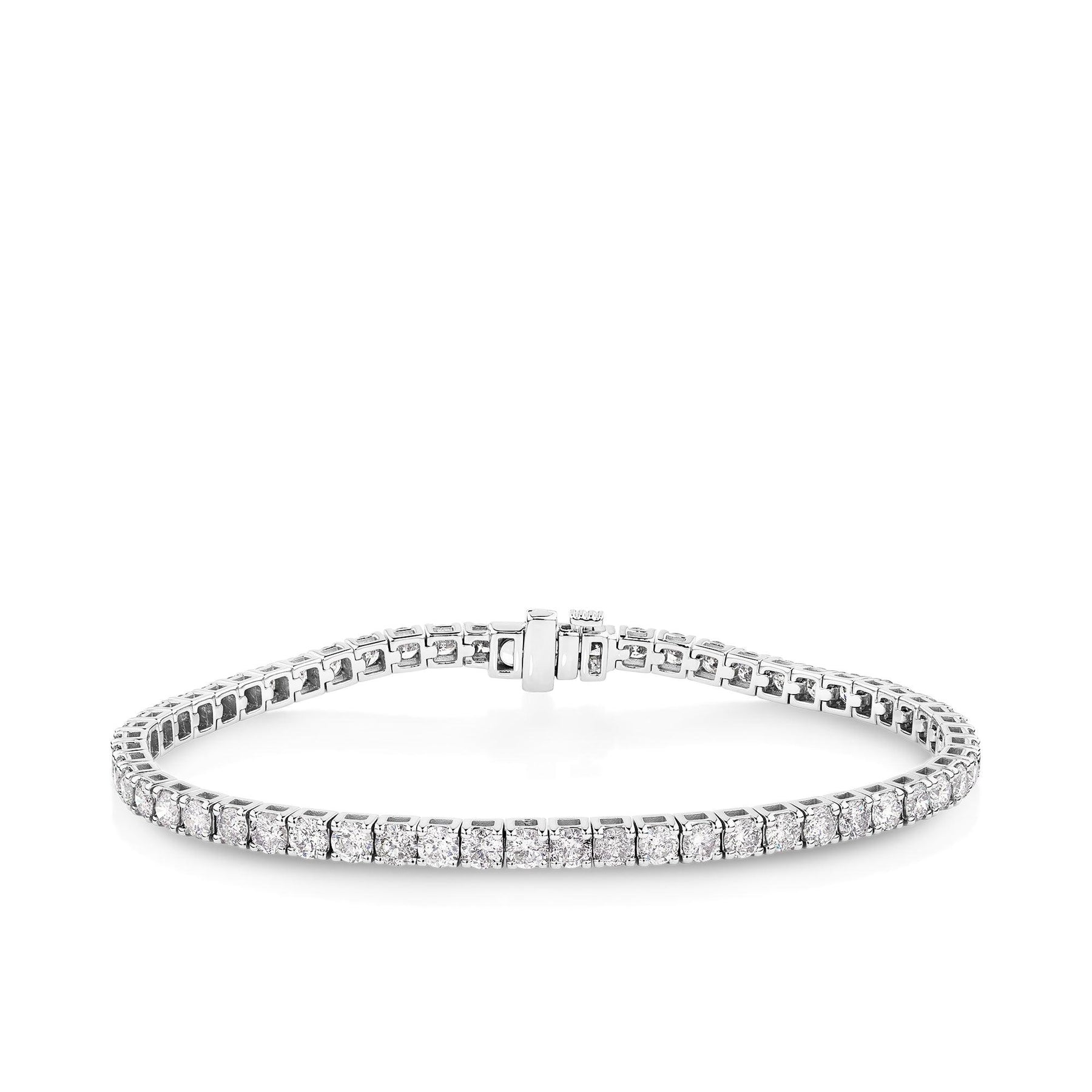 6.00ct TDW Diamond Tennis Bracelet in 9ct White Gold - Wallace Bishop