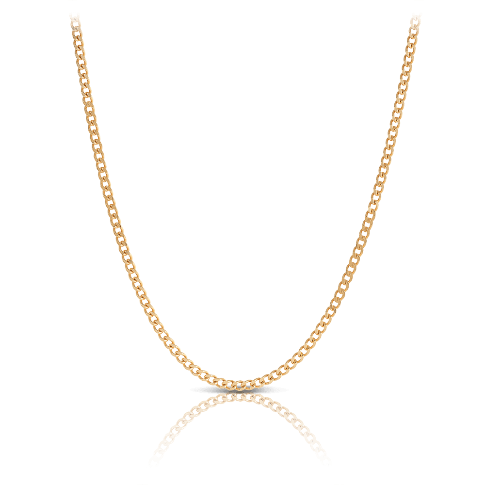 60cm Curb Link Chain in 9ct Yellow Gold