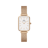 Daniel Wellington Quadro 20X26 Pressed Melrose Rose Gold & White Watch