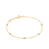 Cubic Zirconia Bracelet in 9ct Yellow Gold