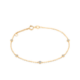 Cubic Zirconia Bracelet in 9ct Yellow Gold