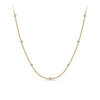 Cubic Zirconia Necklace in 9ct Yellow Gold