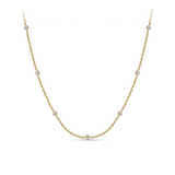 Cubic Zirconia Necklace in 9ct Yellow Gold