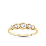 Cubic Zirconia Ring in 9ct Yellow Gold