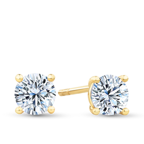 Cubic Zirconia Stud Earrings in 9ct Yellow Gold