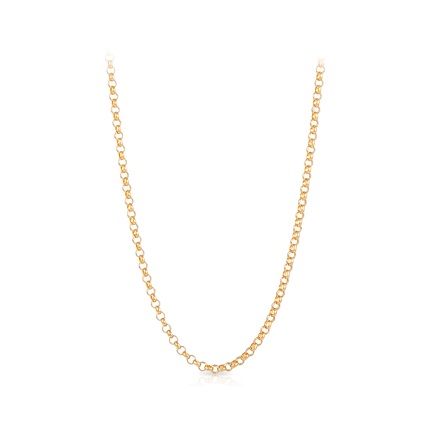 70cm Belcher Chain Necklace in 9ct Yellow Gold