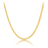 70cm Solid Curb Link Chain in 9ct Yellow Gold