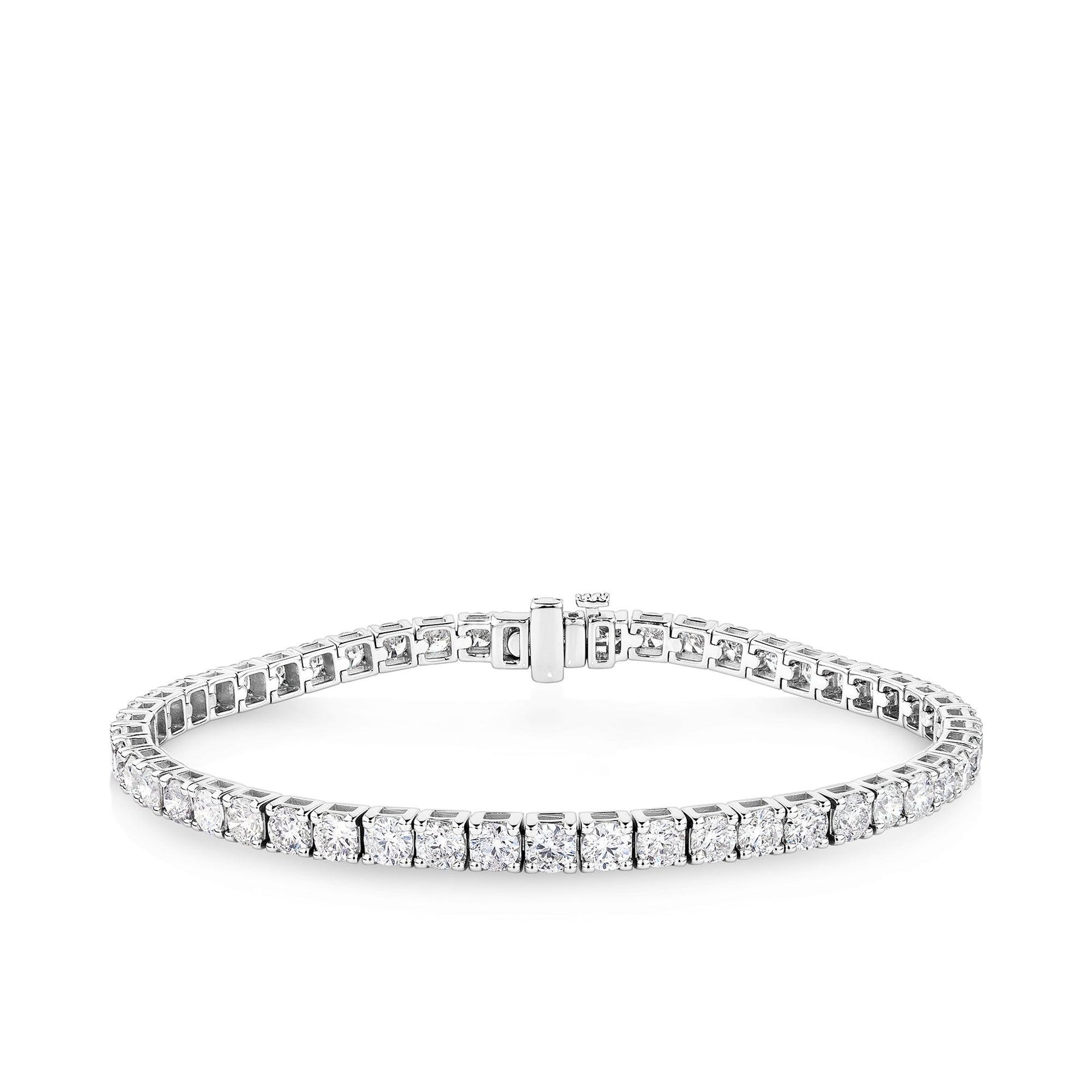 8.25ct TW Diamond Tennis Bracelet in 9ct White Gold - Wallace Bishop