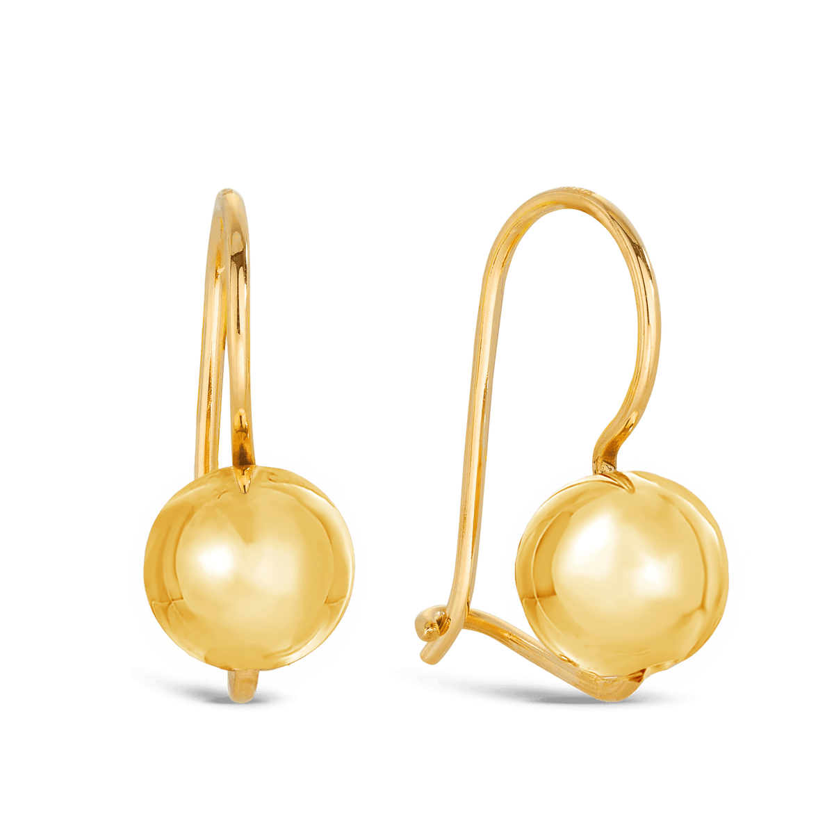 Plain gold 2025 drop earrings