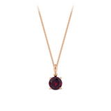 Garnet Pendant 9ct Rose Gold