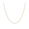 9ct Rose Gold Square Cable Chain Polished Necklace