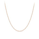 9ct Rose Gold Square Cable Chain Polished Necklace - Wallace Bishop