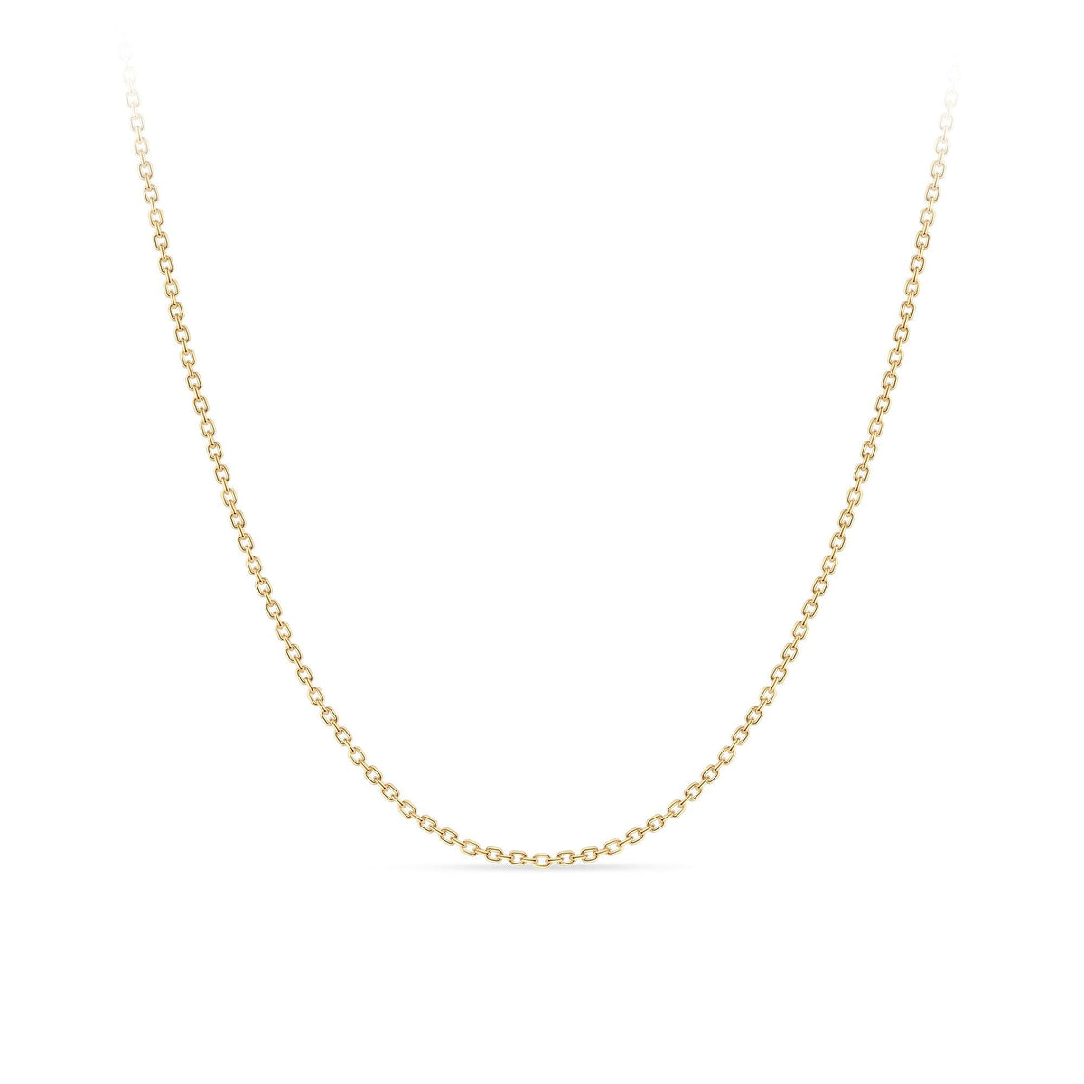 9ct Yellow Gold Cable Chain Polished Necklace - Wallace Bishop