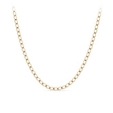 9ct Yellow Gold Curb Pattern Parrot Clasp Chain Necklace - Wallace Bishop
