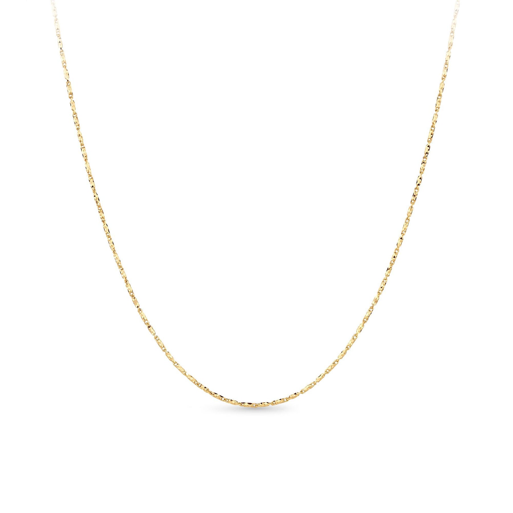 9ct Yellow Gold Fancy Pattern Chain Necklace - Wallace Bishop