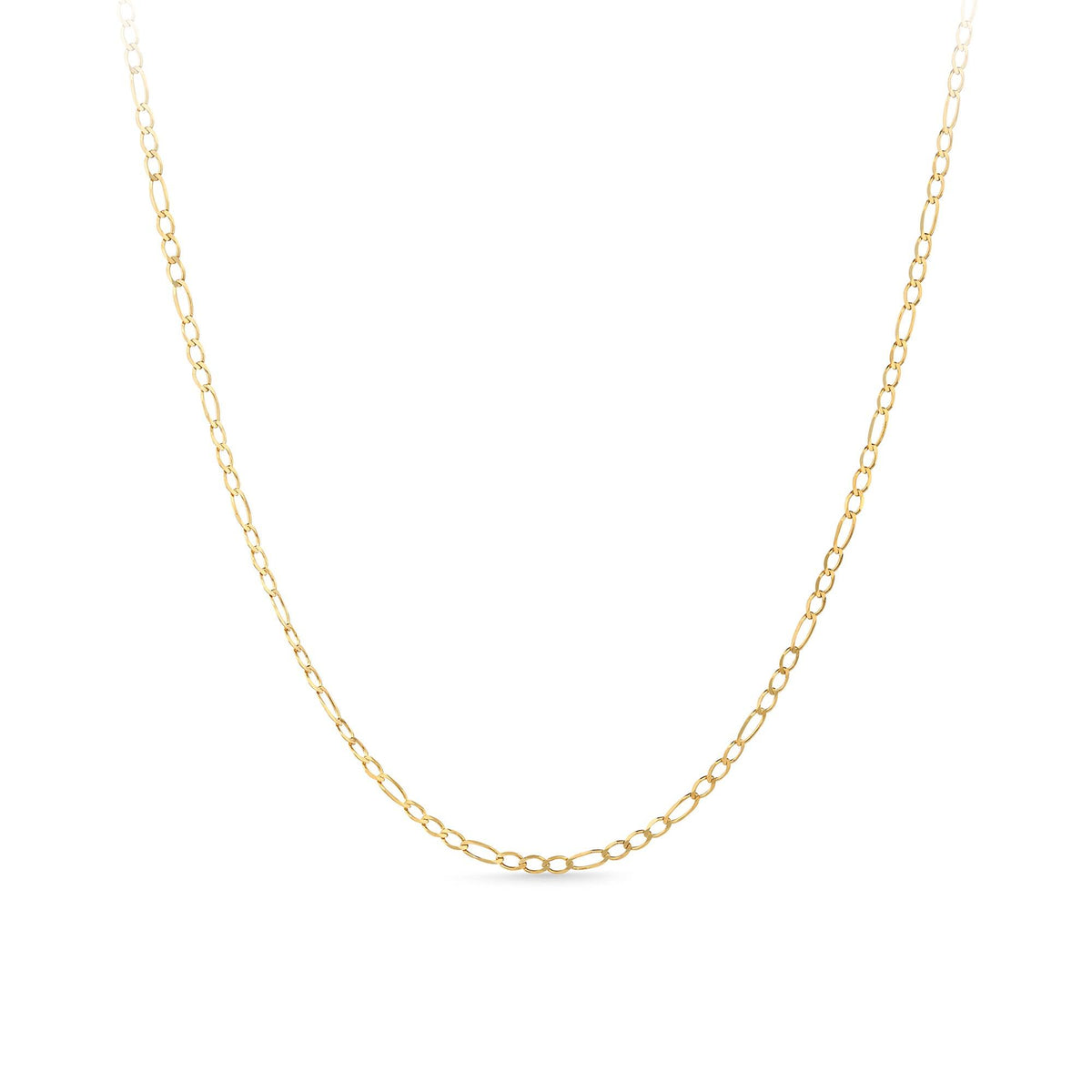 9ct Yellow Gold Figaro Pattern Chain Necklace - Wallace Bishop