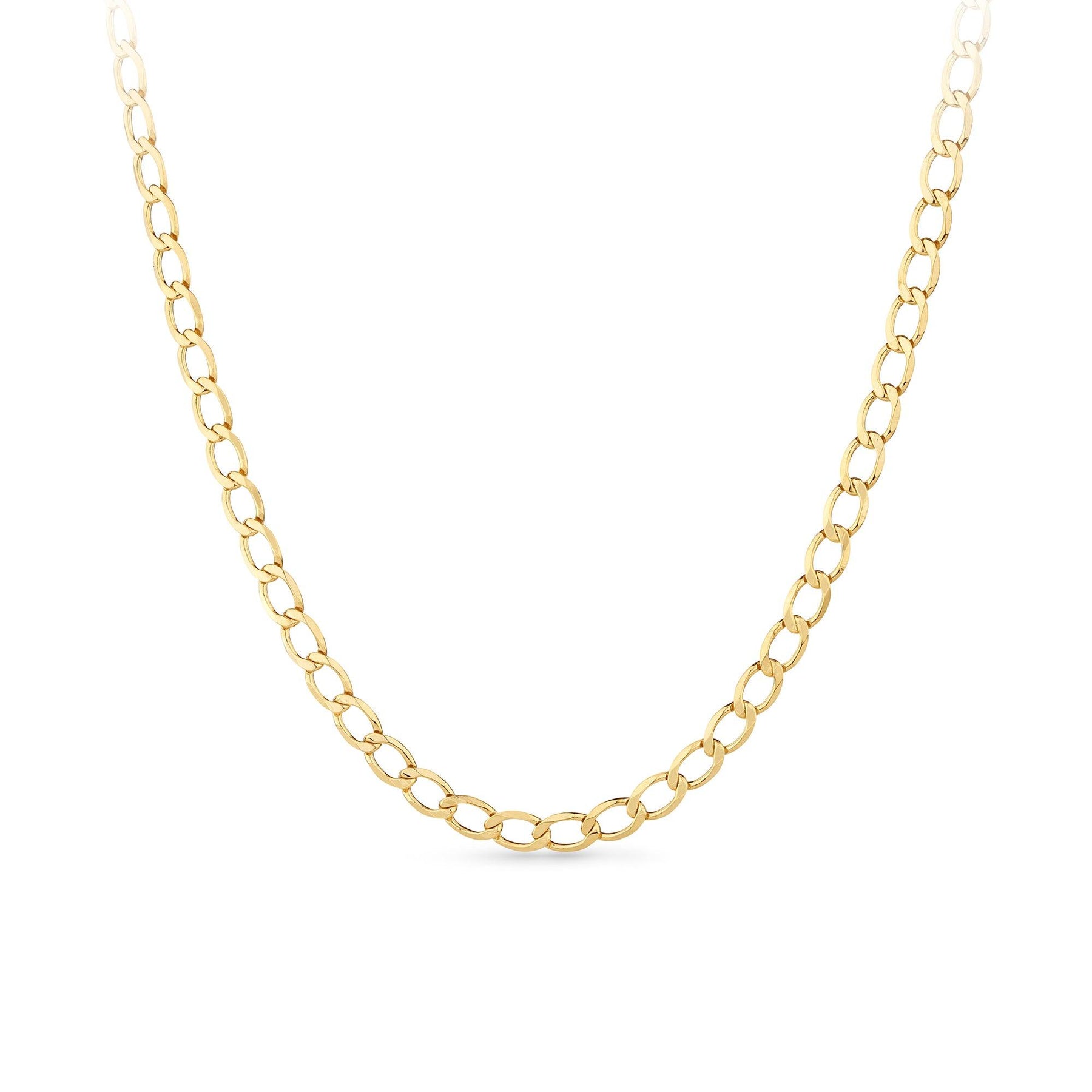 9ct Yellow Gold Polished Finish Chain Necklace - Wallace Bishop