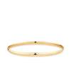 9ct Yellow Gold Solid Round Bangle 1.6mm