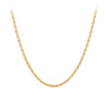 9ct Yellow Gold Square Cable Chain Polished Necklace