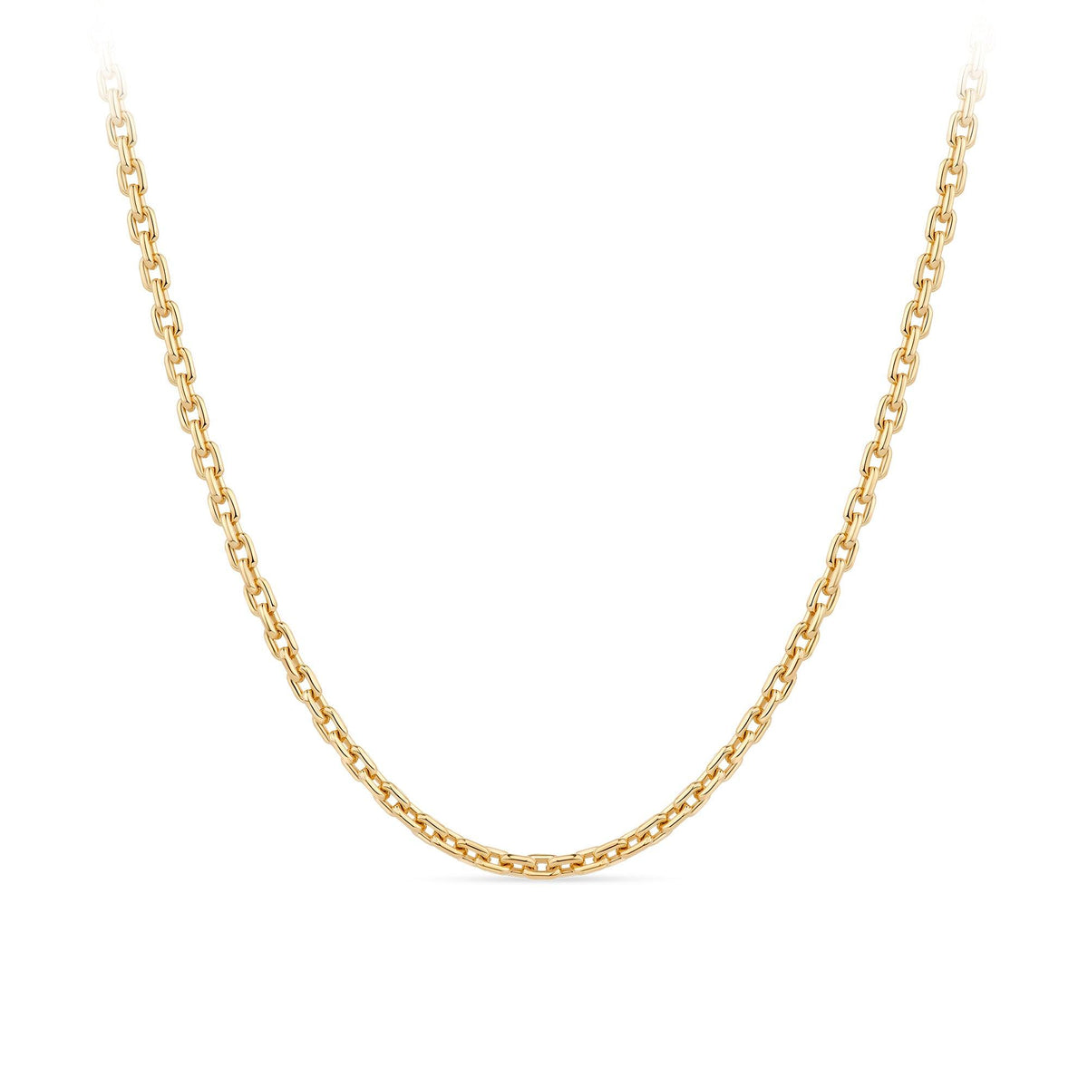 9ct Yellow Gold Square Cable Chain Polished Necklace - Wallace Bishop