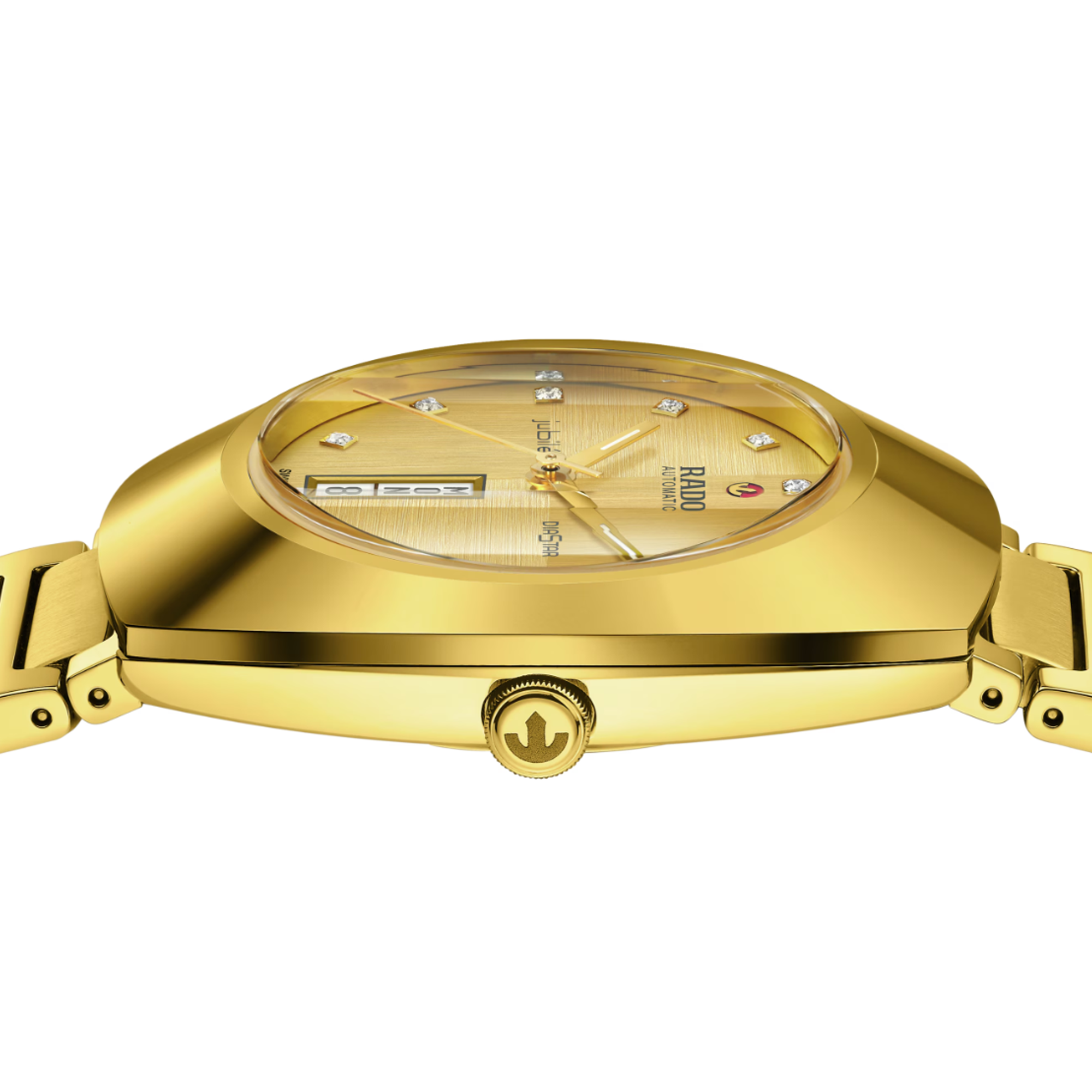 Rado Original Men s 38mm Ceramic Yellow PVD Automatic Watch R12 161 733