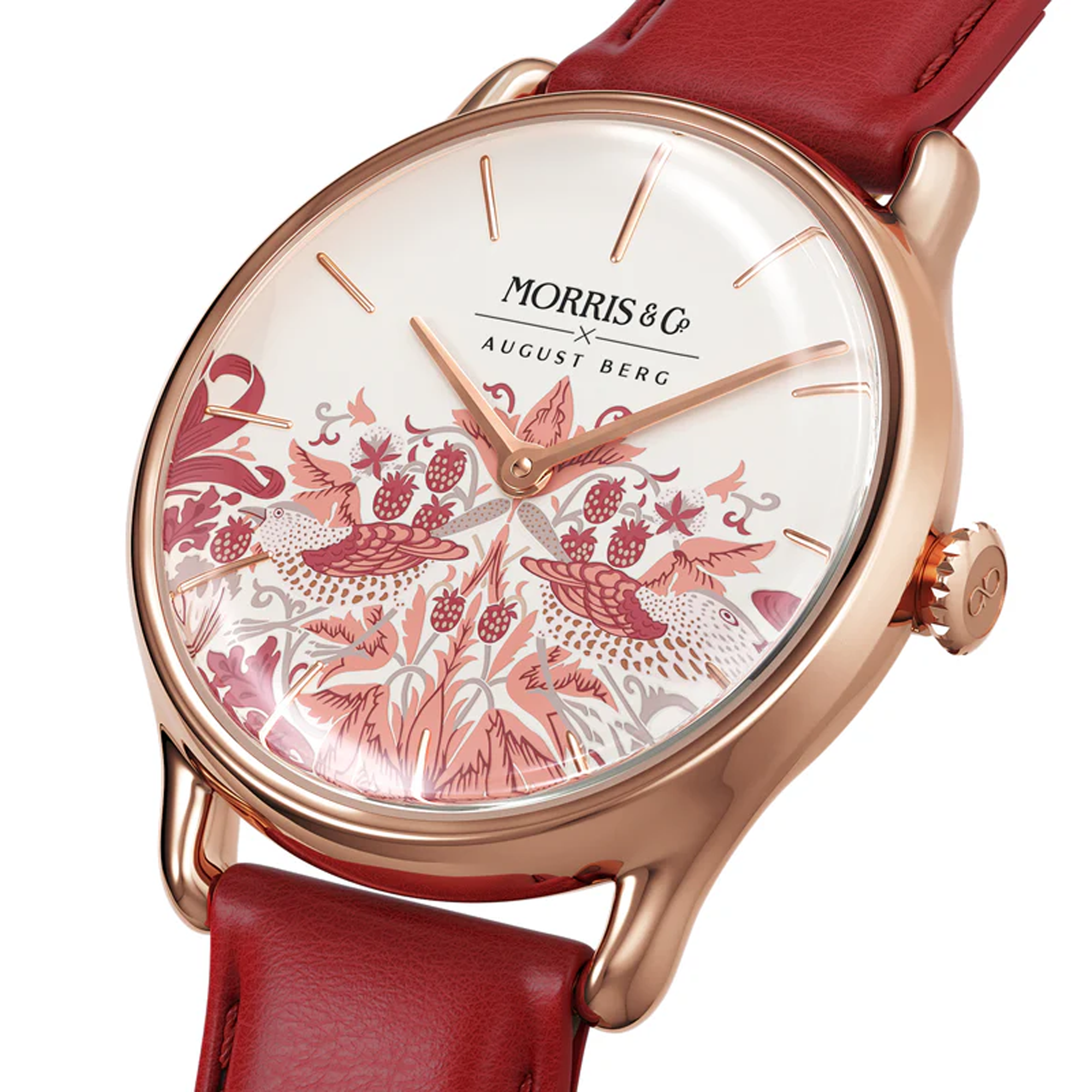 August Berg Simply Strawberry Thief Quartz 30mm Watch M1ST0530A30LRO