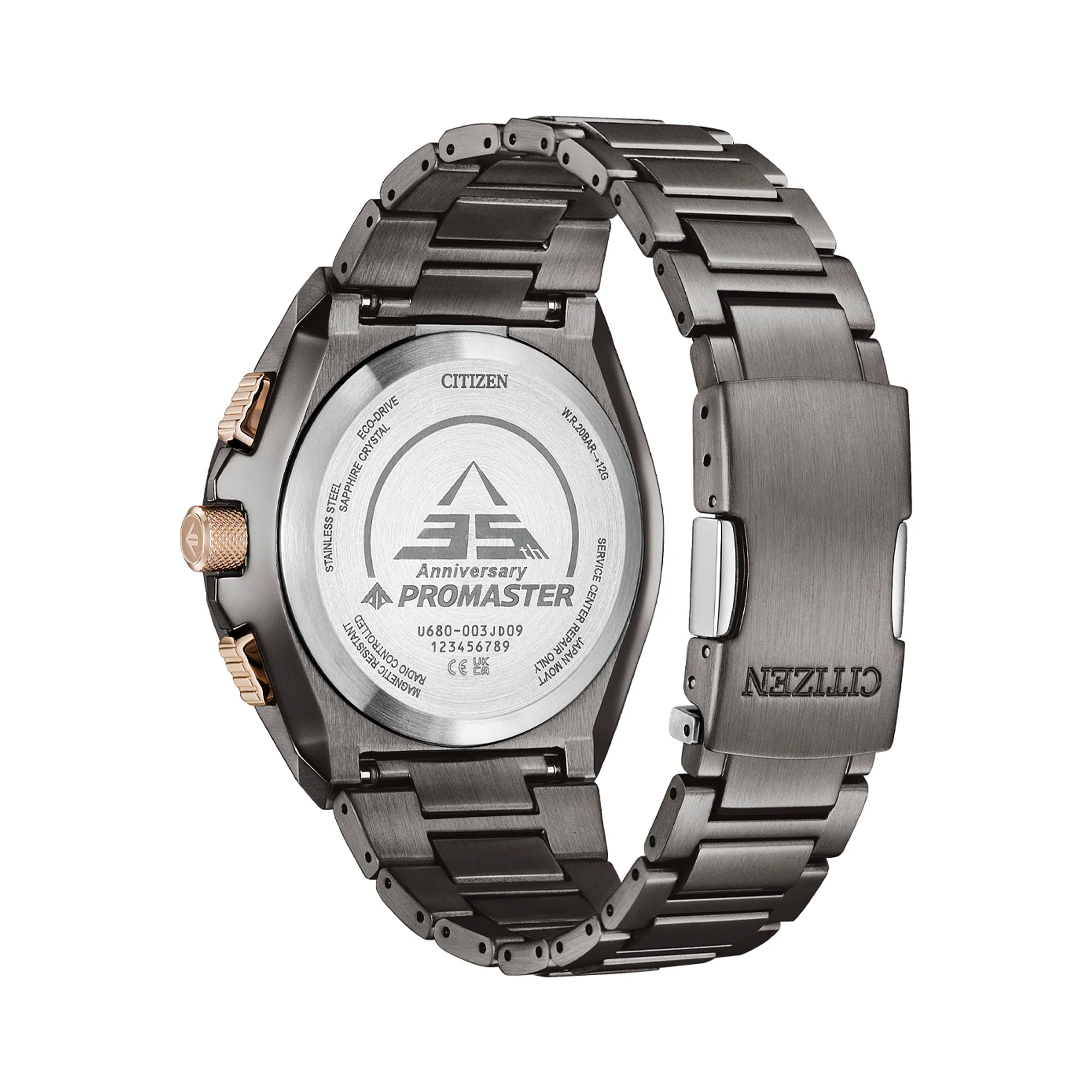 Citizen Promaster Men's 46mm IP Grey Solar Analogue/Digital Watch JY8146-54E